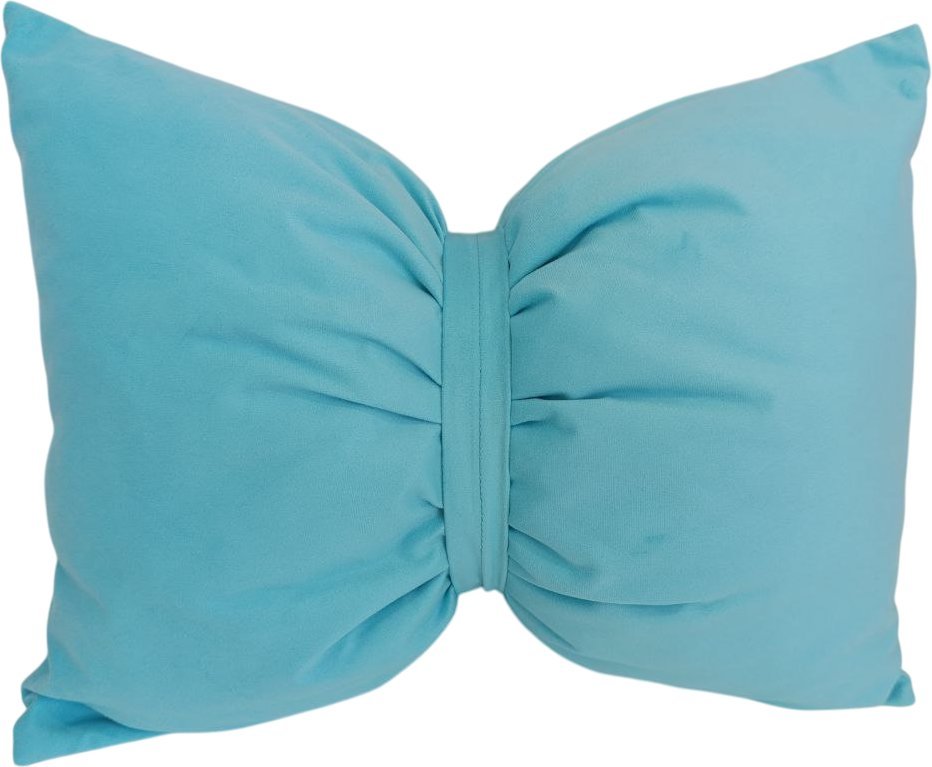Декоративная подушка Sled Бант 45x35x17 (бирюзовый)