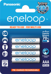Аккумуляторы Panasonic Eneloop AAA 750mAh 4 шт. (BK-4MCCE/4BE)