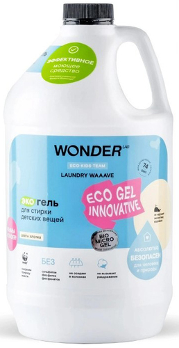 Гель для стирки Wonder LAB для детских вещей цветы хлопка 3.78 л