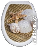 Сиденье для унитаза Bisk Yucca Foto 80676 (ракушки)
