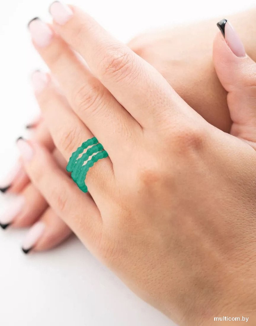 Wolves Циркон Тройное 5701 (р.16-17, зеленый)