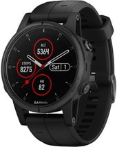 Умные часы Garmin Fenix 5S Plus Sapphire (черный)