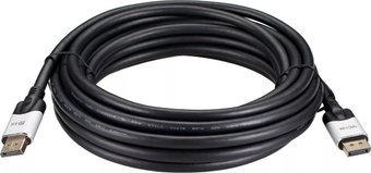 Кабель VCOM CG635-7.5M DisplayPort - DisplayPort (7.5 м, черный/серый)
