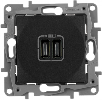 Розетка Type-C Legrand Etika 672635 (антрацит)