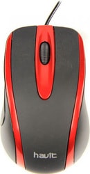 Мышь Havit HV-MS753 (черный/красный)