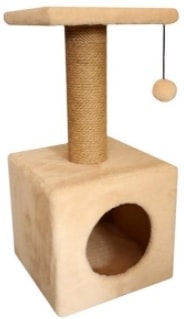 Комплекс Cat House На ножках 0.65 (джут бежевый)