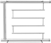 Полотенцесушитель Ростела Степ ДУ-32 1 1/4" 60x60 см