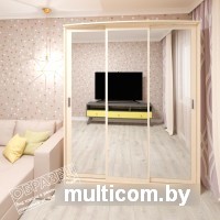 Шкаф распашной Кортекс-мебель Лагуна ШК07-03 (венге/дуб сонома)