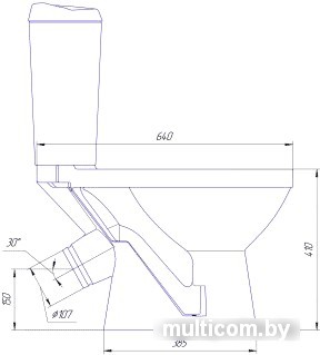 Унитаз Rosa Комфорт Люкс микролифт