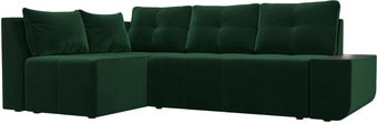 Угловой диван Mebelico Амадэус 109684 (левый, велюр, зеленый)