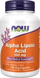Витамины, минералы Now Foods Alpha Lipoic Acid 100 мг (120 капсул)