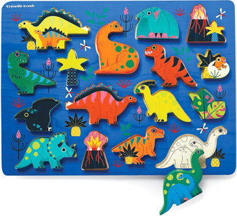 Мозаика/пазл Crocodile Creek Двусторонний. Динозавры 2873-2