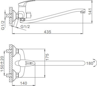 Смеситель Ekko E22039