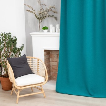 Штора Этель Структурная 7062925 1.45x265 (синий, 1 шт)