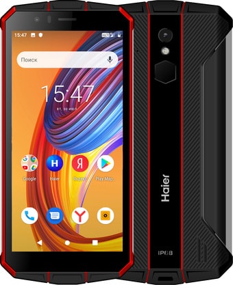 Смартфон Haier Titan T1 (черный/красный)