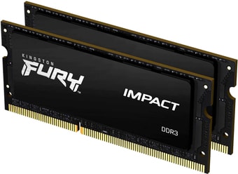 Оперативная память Kingston FURY Impact 2x8GB DDR3 SODIMM PC3-14900 KF318LS11IBK2/16
