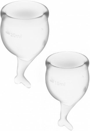 Менструальная чаша Satisfyer Feel Secure (прозрачный)