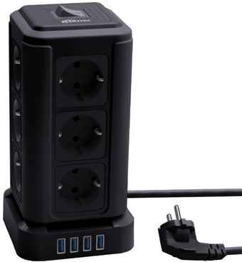 Сетевой фильтр Ritmix RM-2124 (черный)