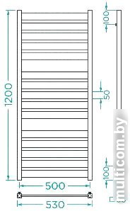 Полотенцесушитель Mario Прованс 1000x542/500 1.2.6301.03.P