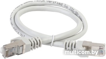 Кабель ITK RJ45 - RJ45 PC01-C6FL-3M (3 м, серый)