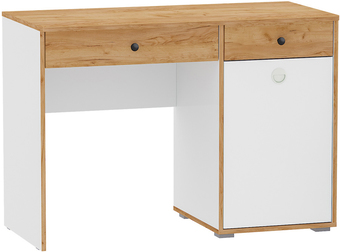 Стол Mobi Вуди 12.42 (белый премиум/дуб золотой Craft)