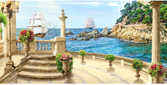 Фотообои Citydecor Античная фреска 2 с защитным покрытием 300x150