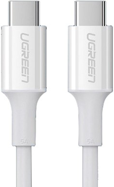Кабель Ugreen US300 60552 USB Type-C - USB Type-C (2 м, белый)