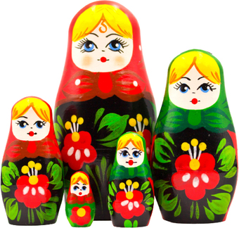 Развивающая игра Брестская Матрешка В винтажном стиле (набор 5 шт)