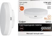 Светодиодная лампа Gauss LED Elementary GX53 11 Вт 2700 K