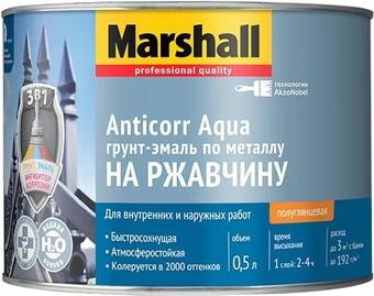 Грунт-эмаль Marshall Anticorr Aqua 0.5 л BW (белый полуглянцевый)