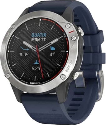 Умные часы Garmin Quatix 6 47 мм (серый/синий)