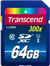 Карта памяти Transcend SDXC (Class 10) UHS-I Premium 64Gb (TS64GSDU1)