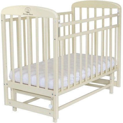 Детская кроватка Альма-Няня Милана (маятник, бежевый)