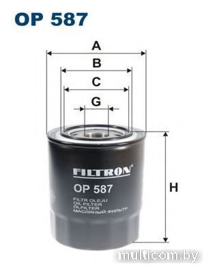 Масляный фильтр Filtron OP587