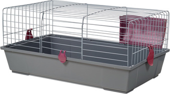 Клетка Voltrega 930G (серый/бордовый)