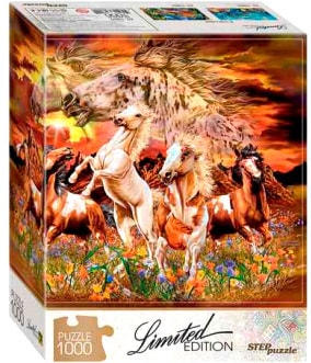Пазл Step Puzzle Найди 16 лошадей