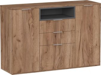 Тумба Интермебель Рио-6 Р-006 (дуб крафт табачный/графит серый)