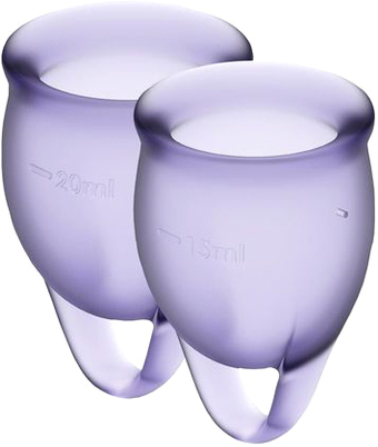 Менструальная чаша Satisfyer Feel Confident (лиловый)