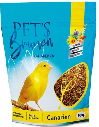 Корм для птиц Pet's Brunch для канареек 500 г