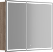 Sancos Шкаф с зеркалом Mirror MI100EG (с LED подсветкой, дуб галифакс натуральный)