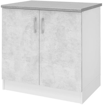 Шкаф напольный Stolline Уют 275.04МСТ (белый/бетон)