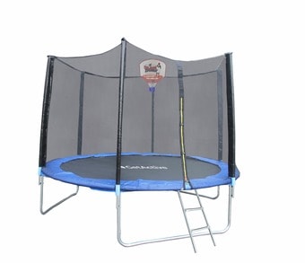 Батут GetActive Jump 14ft-427 см 14480S2Y-L лестница, сетка, кольцо (синий)