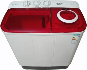 Активаторная стиральная машина Vesta WME60P (белый/красный)