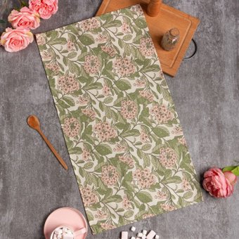 Полотенце Этель Spring garden 7560427 (белый/зеленый)