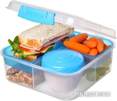 Контейнер Sistema Bento Cube To Go 21685 (розовый)