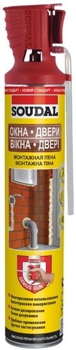 Монтажная пена Soudal Окна двери Genius Gun 750 мл