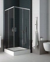 Душевой уголок NEW TRENDY Feria 90x90 K-0449 (прозрачное стекло)