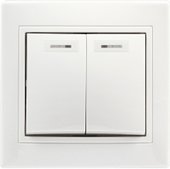 Выключатель SmartBuy Венера SBE-01w-10-SW2-1