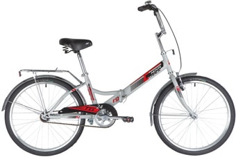 Велосипед Novatrack TG-24V 2020 (серый)