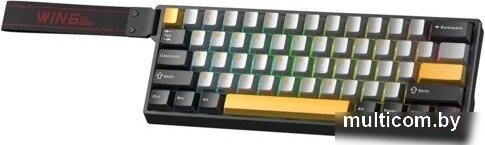 Клавиатура AULA WIN60HE Max (черный/серый/оранжевый, Wing Chun)